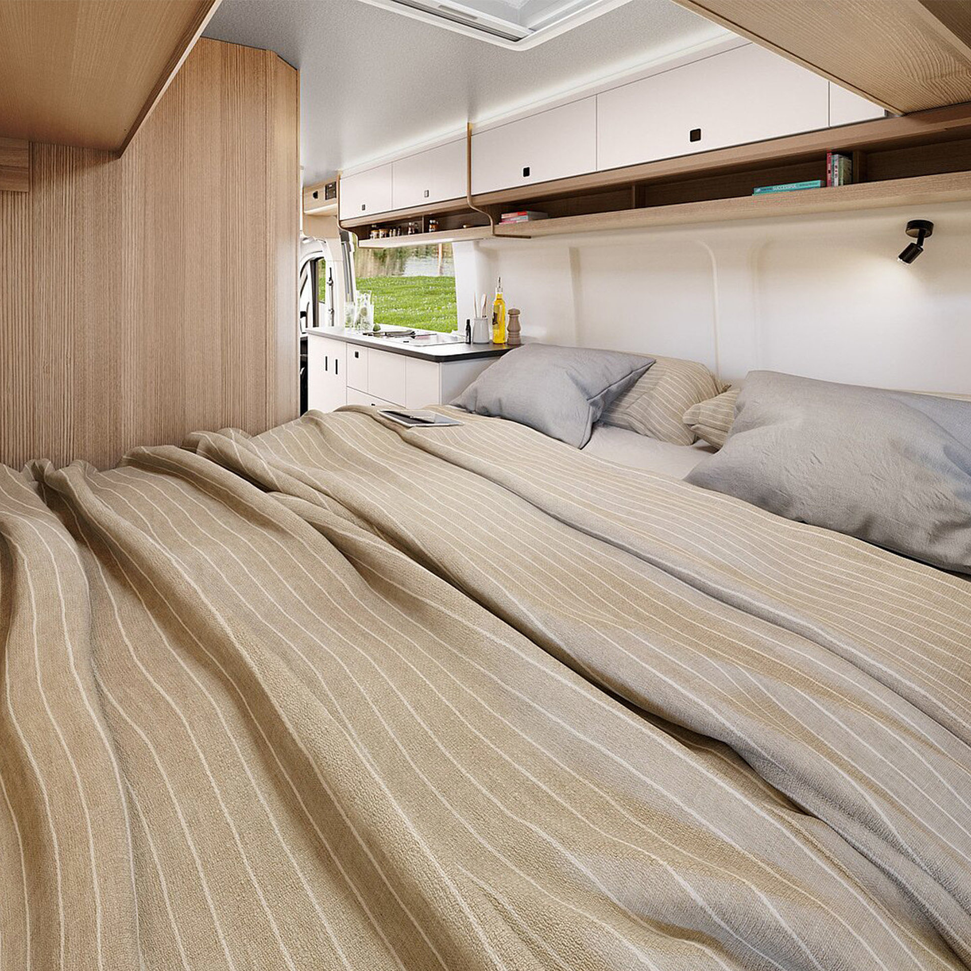 Hobby Ontour Van First Edition Sondermodell 2025 Inneneinrichtung Schlafen Bett