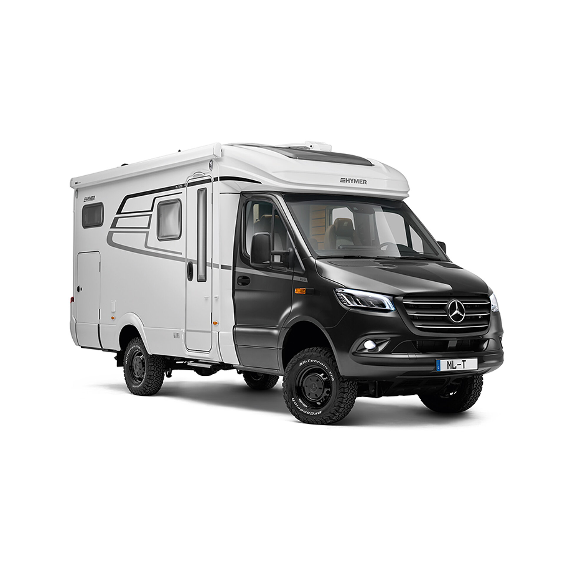 Freigestellte Ansicht eines HYMER ML-T Wohnmobils.