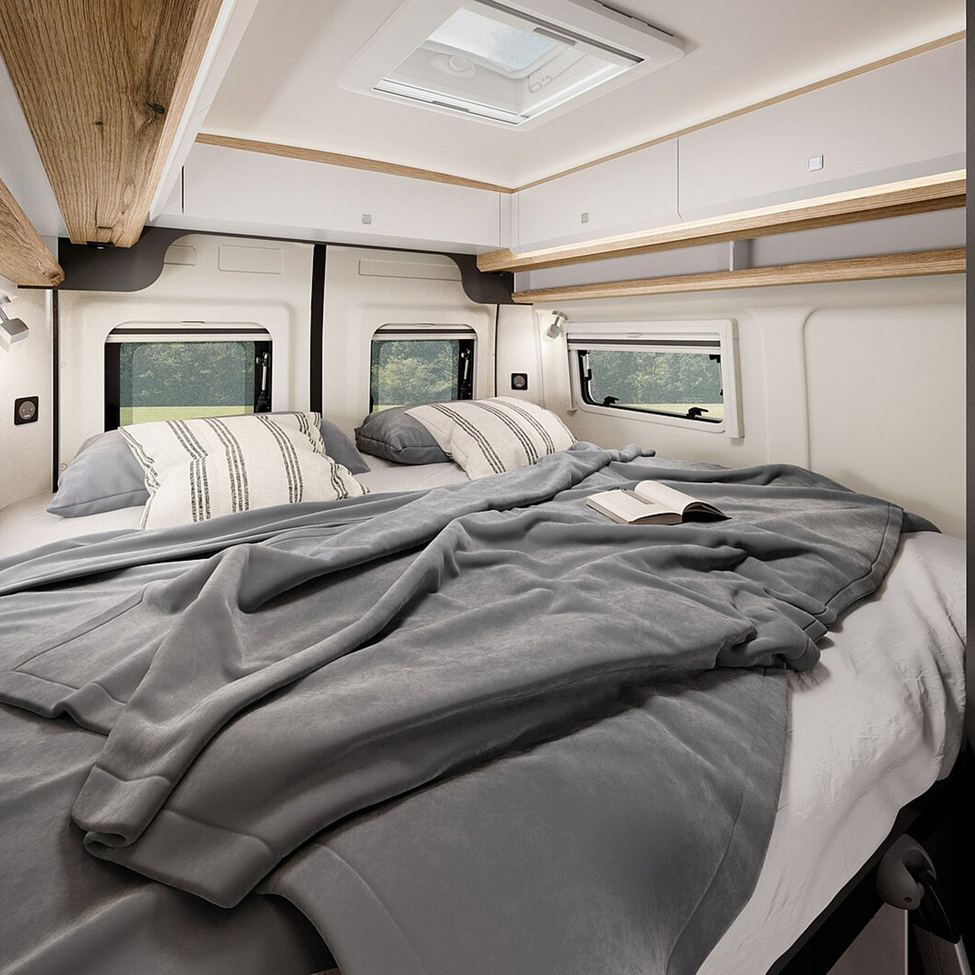 Hobby Prestige Van First Edition Sondermodell 2025 Inneneinrichtung schlafen Bett