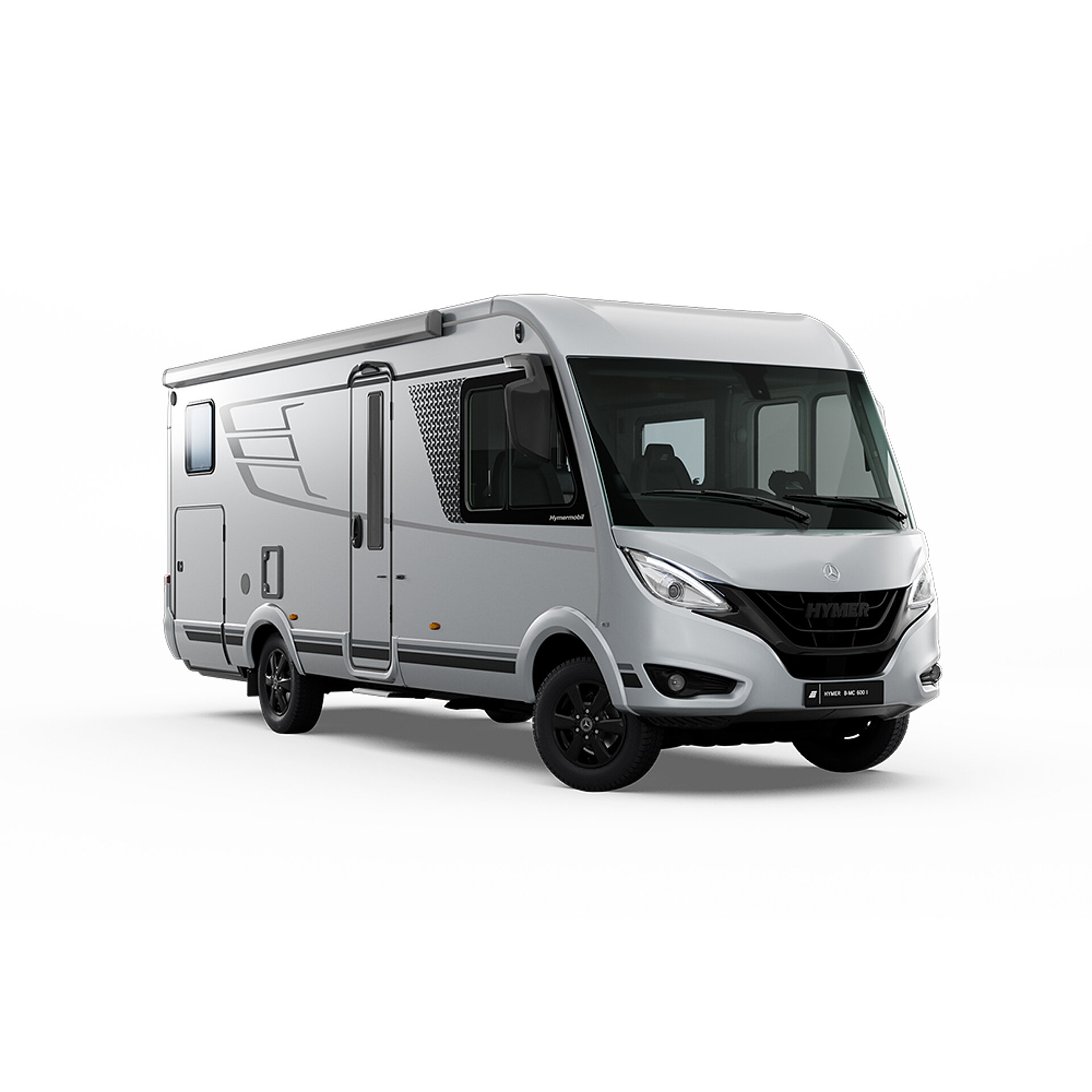 Freigestellte Ansicht eines HYMER B-MC I Wohnmobils.
