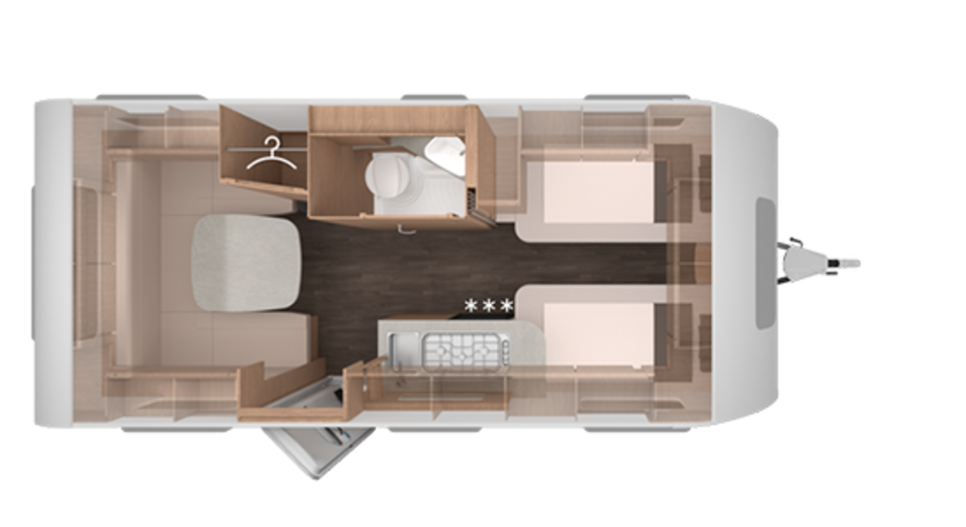 Indeling van de Caravans SPORT 500 EU