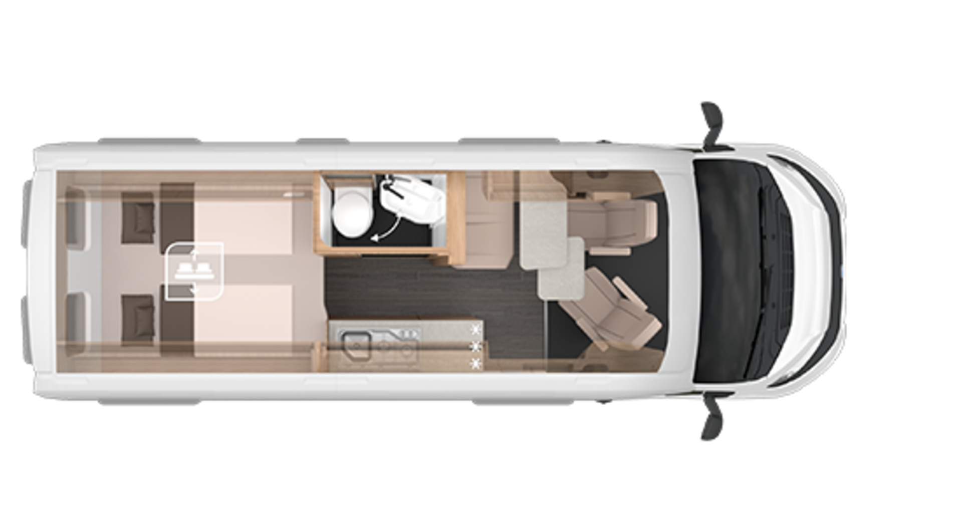KNAUS BOXTIME floor plan 630 MX.