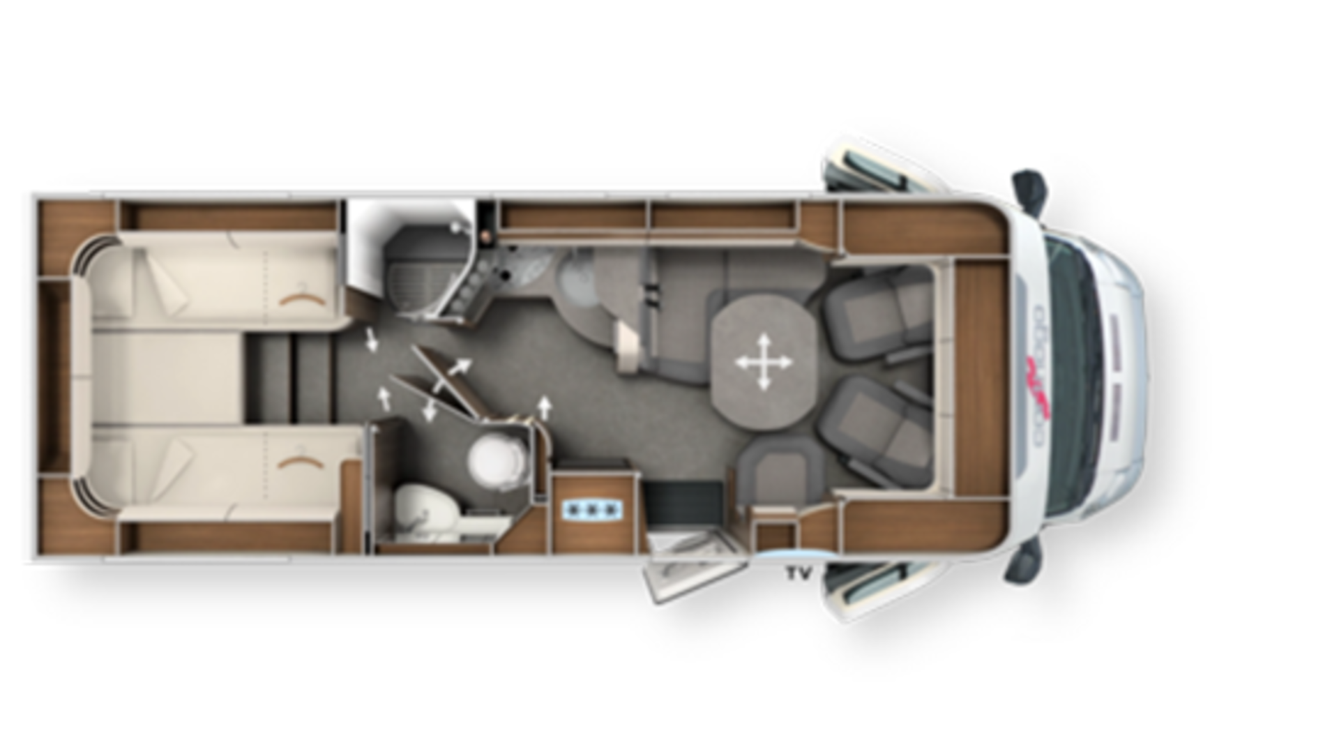 Der Grundriss des Carthago chic c-line T.