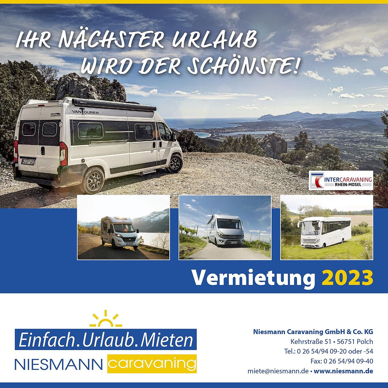 Mietprospekt Niesmann Caravaning