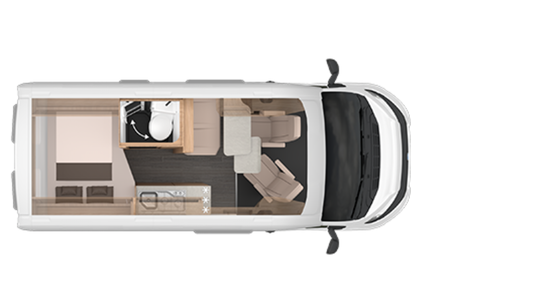 KNAUS BOXTIME floor plan 540 MQ.