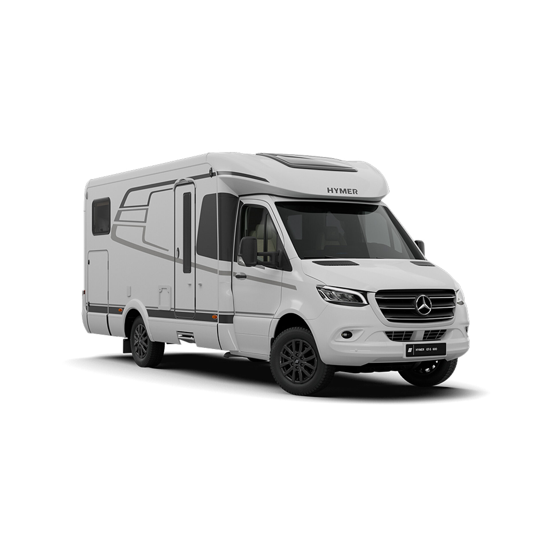 Freigestellte Ansicht eines HYMER GT-S Reisemobil.