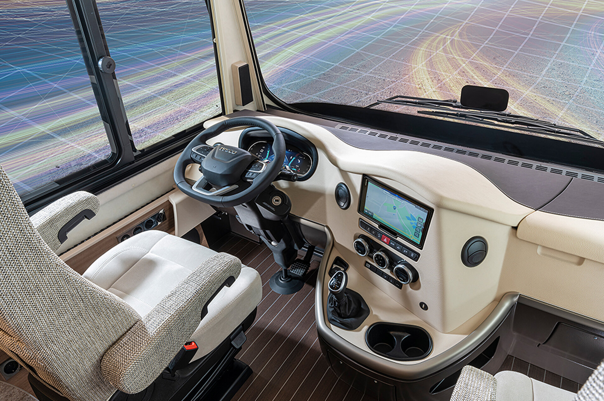 Ein Blick auf das elegante Cockpit des Concorde Credo.