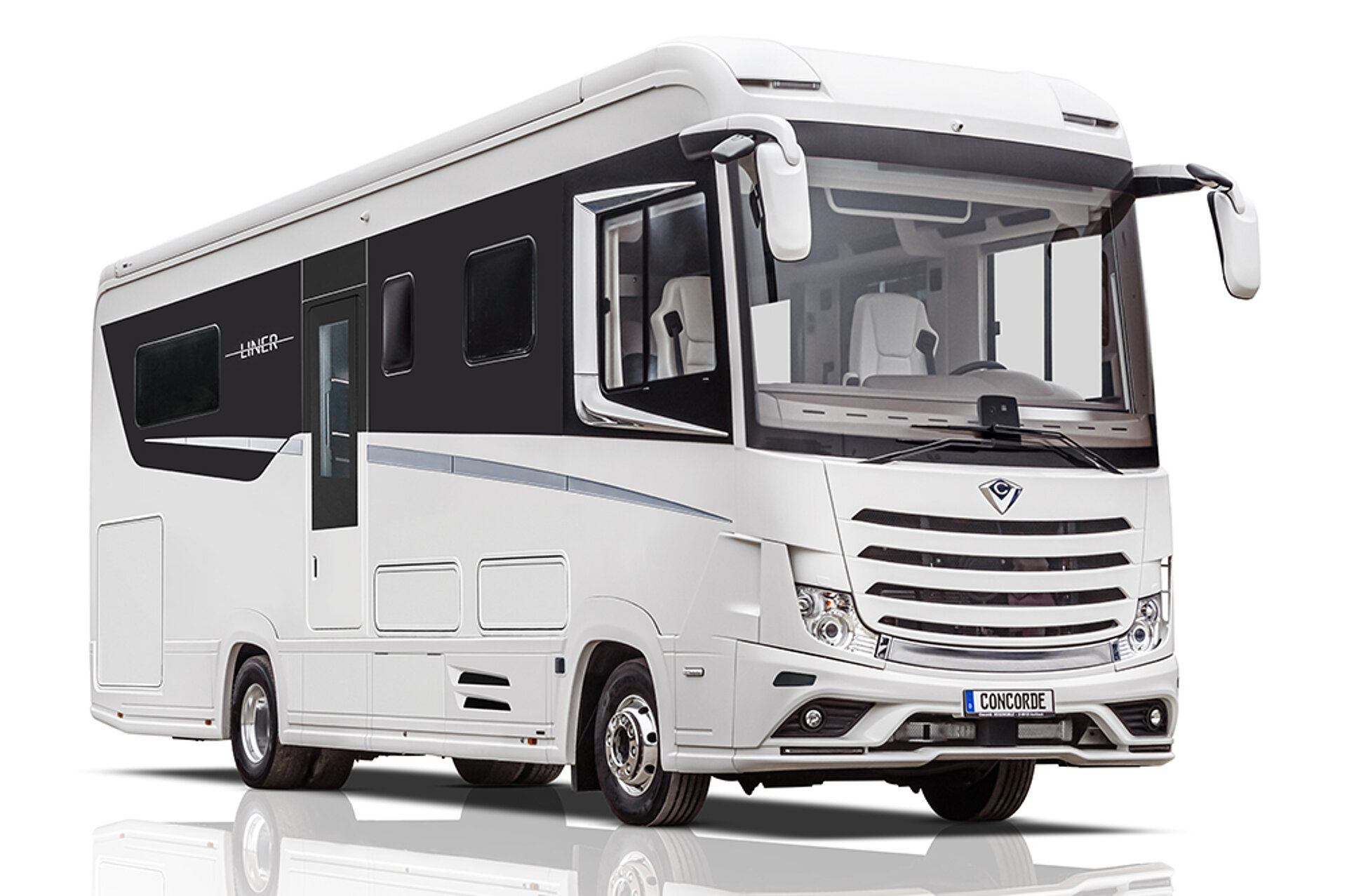 Der Concorde Liner Atego von vorne.