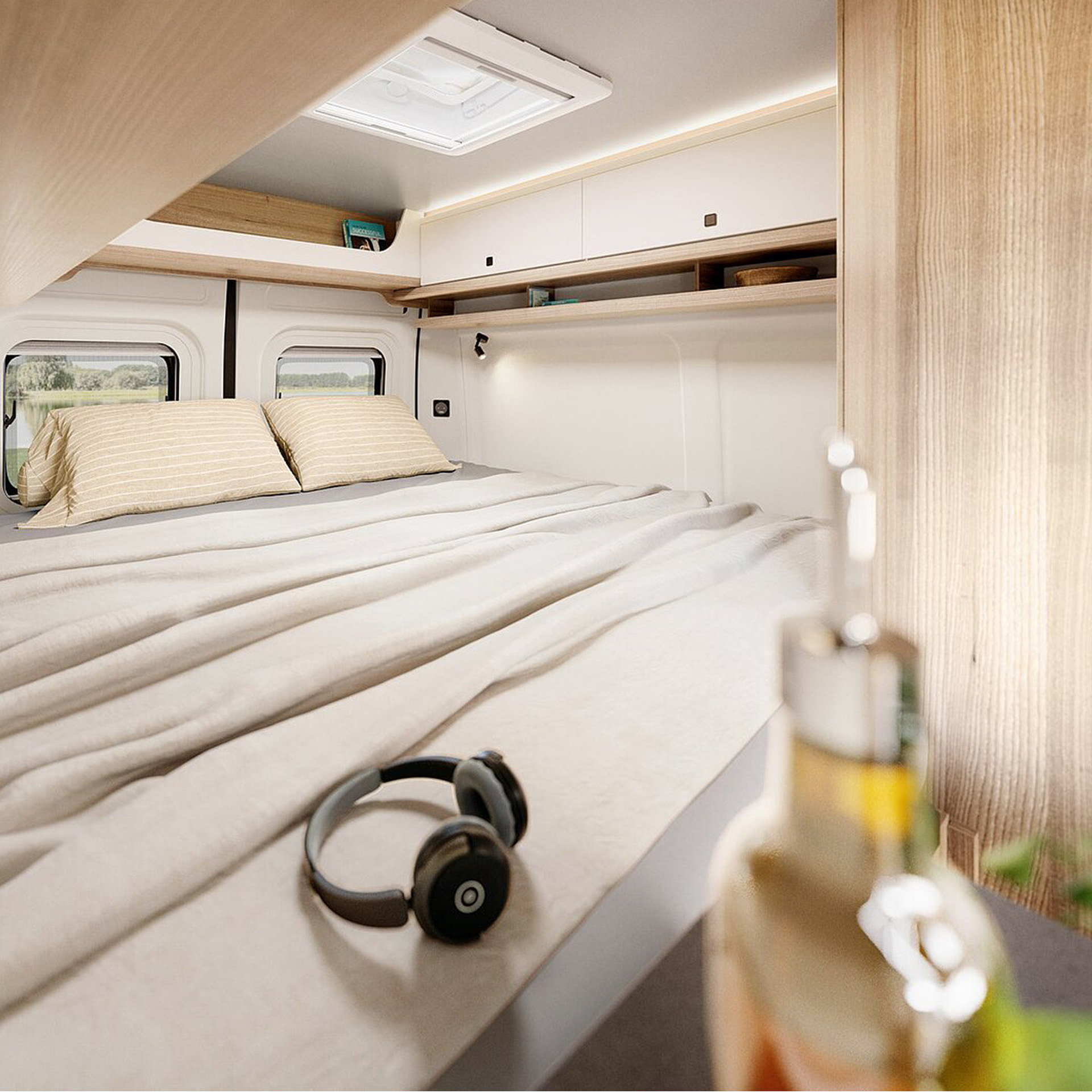 Hobby Ontour Van First Edition Sondermodell 2025 Inneneinrichtung Schlafen Bett