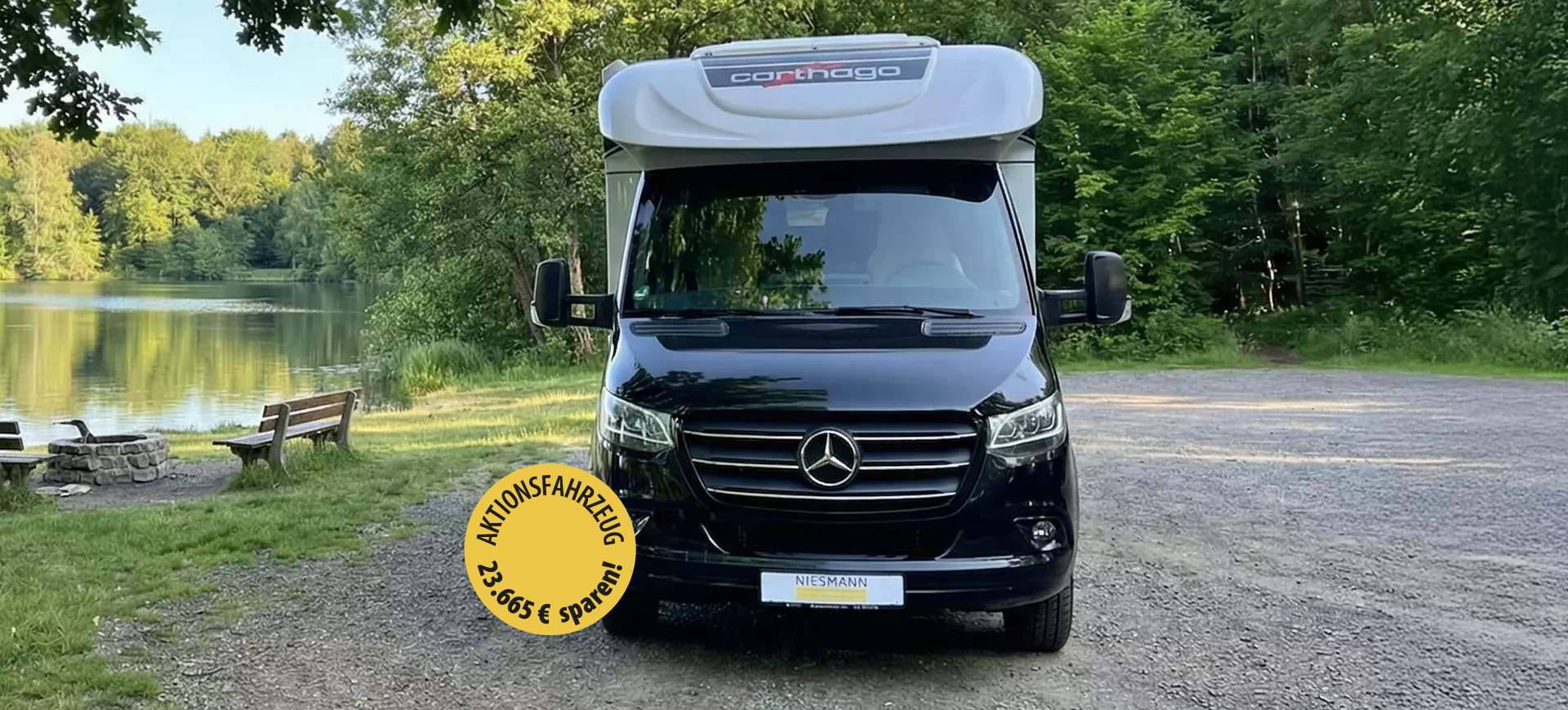 Frontansicht des C1-tourer von Carthago.